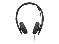Lenovo - Headset - på örat - kabelansluten - USB-C - svart - Zoomcertifierad 4XD1M39028