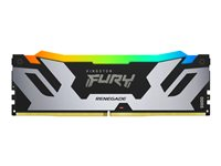 Kingston FURY Renegade RGB - DDR5 - sats - 96 GB: 2 x 48 GB - DIMM 288-pin - 6000 MT/s / PC5-48000 - CL32 - 1.35 V - ej buffrad - icke ECC - svart, silver KF560C32RSAK2-96