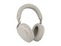 Jabra Evolve3 85 UC - Headset - fullstorlek - montering över örat - Bluetooth - trådlös - aktiv brusradering - USB-C via Bluetooth-adapter, 3,5 mm kontakt - varmt grå - UC-certifierad 38599-989-898