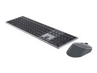 Dell Premier Multi-Device KM7321W - Sats med tangentbord och mus - trådlös - 2.4 GHz, Bluetooth 5.0 - QWERTY - hela norden - Titan gray - med 3 years NBD Advance Exchange - för Latitude 7320 Detachable; XPS 17 9710 KM7321WGY-NOR