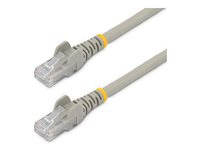 Startech 75ft CAT6 Ethernet Cable, 10 Gigabit Snagless RJ45 650MHz 100W PoE Patch Cord, CAT 6 10GbE UTP Network Cable w/Strain Relief, Gray, Wiring is UL Certified/TIA - Category 6 - 24AWG (N6PATCH75GR) - Patch-kabel - RJ-45 (hane) till RJ-45 (hane) - 22.9 m - UTP - CAT 6 - hakfri - grå N6PATCH75GR