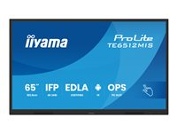 iiyama ProLite TE6512MIS-B4AG - 65" Diagonal klass (64.5" visbar) LED-bakgrundsbelyst LCD-skärm - interaktiv digital skyltning - med pekskärm (multi-touch) / PC-anslutning som tillval - 4K UHD (2160p) 3840 x 2160 - Direct LED - svart (ram), matt finish - med iiyama WiFi-modul (OWM002) TE6512MIS-B4AG