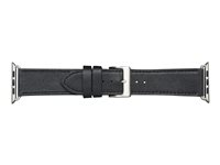dbramante1928 Copenhagen - Klockrem för smart klocka - 176 - 224,5 mm - svart - för Apple Watch Hermès Series 9, SE 3, Series 10, Series 11, Series 9, Ultra 2, Ultra 3 AW44BLSI1032
