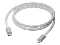 dbramante1928 re-charge - Lightning-kabel - USB-C hane till Lightning hane - 1.2 m - flätad kabel, 100 % återvunnen plast CB12CLGR7117