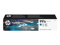 HP 991X - 193 ml - Lång livslängd - cyan - original - PageWide - bläckpatron - för PageWide Color 755; PageWide Managed P77740, P77760; PageWide Pro 750, 772, 777 M0J90AE
