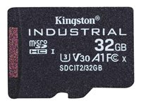 Kingston Industrial - Flash-minneskort - 32 GB - A1 / Video Class V30 / UHS-I U3 / Class10 - microSDHC UHS-I SDCIT2/32GBSP