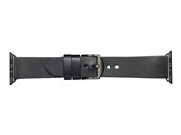 dbramante1928 Bornholm - Klockrem för smart klocka - rymdgrå/svart - för Apple Watch Hermès Series 9, SE 3, Series 10, Series 11, Series 9, Ultra 2, Ultra 3 AW44BLSG1037