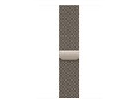 Apple - Slinga för smart klocka - 46mm - storlek M/L - naturell - för Watch Hermès Series 9, SE 3, Series 10, Series 11, Series 8, Series 9, Ultra 2, Ultra 3 MGJ34ZM/A