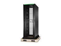 APC NetShelter SX Advanced - Rack skåp - golvstående - svart - 48U - 19" - TAA-kompatibel AR9587SPB2