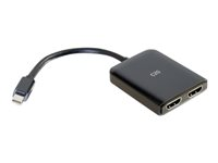C2G Mini DisplayPort 1.2 to Dual HDMI MST Hub - Video/audiosplitter - 2 x HDMI - skrivbordsmodell 84292