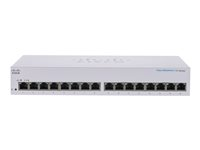 Cisco Business 110 Series 110-16T - Switch - ohanterad - 16 x 10/100/1000 - skrivbordsmodell, rackmonterbar, väggmonterbar CBS110-16T-EU