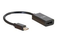 C2G 8in Mini DisplayPort Male to HDMI Female Passive Adapter Converter - 4K 30Hz - Videokort - Mini DisplayPort hane till HDMI hona - 20.3 cm - svart - stöd för 4K, passiv 84430