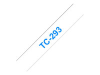 Brother - Vit, blå - Rulle (0,9 cm x 7,7 m) 1 stk band för skrivare - för P-Touch PT-15, PT-20, PT-2000, PT-3000, PT-500, PT-5000, PT-6, PT-8, PT-8E TC293