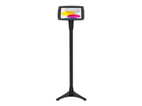 Compulocks iPad 10.9" 10th Gen Space Enclosure Portable Floor Stand - Monteringssats (hölje, ställ) - portabel - för surfplatta - höjden kan justeras - låsbar - stål, höggradig aluminium - svart - skärmstorlek: 10.9" - monteringsgränssnitt: 100 x 100 mm - golvstående - för Apple 10.9-inch iPad (10:e generation) 147B209IPDSB