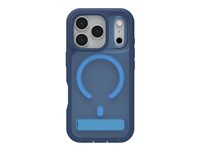 ZAGG Rainier Snap - Baksidesskydd för mobiltelefon - robust - kickstand + camera control button - MagSafe-kompatibilitet - grafen - kobolt-horisont - för Apple iPhone 17 Pro 702320839