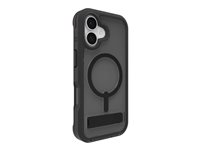 ZAGG Rainier Snap - Baksidesskydd för mobiltelefon - robust - MagSafe-kompatibilitet - rök svart - för Apple iPhone 17 702319172