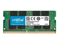 Crucial - DDR4 - modul - 16 GB - SO DIMM 260-pin - 3200 MHz / PC4-25600 - CL22 - 1.2 V - ej buffrad - icke ECC - TAA-kompatibel CT16G4SFRA32AT