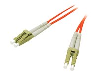 C2G Low-Smoke Zero-Halogen - Patch-kabel - LC multiläge (hane) till LC multiläge (hane) - 3 m - fiberoptisk - 62,5/125 mikron - orange 85289
