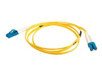 C2G LC-LC 9/125 OS1 Duplex Singlemode PVC Fiber Optic Cable (LSZH) - Patch-kabel - LC enkelläge (hane) till LC enkelläge (hane) - 20 m - fiberoptisk - duplex - 9 / 125 mikrometer - OS1 - halogenfri - gul 85611