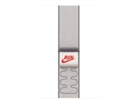 Apple Nike - Slinga för smart klocka - 46mm - 145 - 220 mm - dolt grå - för Watch Hermès Series 9, SE 3, Series 10, Series 11, Series 8, Series 9, Ultra 2, Ultra 3 MGD44ZM/A