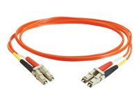 C2G Low-Smoke Zero-Halogen - Patch-kabel - LC multiläge (hane) till LC multiläge (hane) - 5 m - fiberoptisk - 50/125 mikron - orange 85338