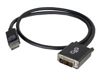 C2G 1m DisplayPort to Single Link DVI-D Adapter Cable M/M - DP to DVI - Black - DisplayPort-kabel - enkel länk - DisplayPort (hane) till DVI-D (hane) - 1 m - svart 84328