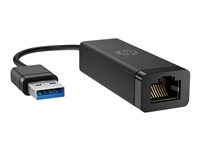 HP USB 3.0 to RJ45 Adapter G2 - Nätverksadapter - USB 3.0 - Gigabit Ethernet x 1 - för HP 245 G10 Notebook, 250 G9 Notebook; Fortis 11 G9 Q Chromebook 4Z7Z7AA