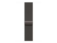 Apple - Slinga för smart klocka - 46mm - storlek S/M - skiffer - för Watch Hermès Series 9, SE 3, Series 10, Series 11, Series 8, Series 9, Ultra 2, Ultra 3 MGJ64ZM/A