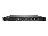 SonicWall NSa 3600 - Säkerhetsfunktion - med 1 års stöd dygnet runt - 200 SSL VPN-användare - 10GbE - 1U - kan monteras i rack 02-SSC-4609