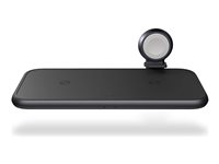 Zens Aluminium Series Dual + Watch (without Watch Cable) - Trådlös laddningsmatta - 45 Watt - Apple Fast Charge (USB) - svart ZEDC14B/00