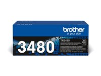 Brother TN3480 - Lång livslängd - svart - original - tonerkassett - för Brother DCP-L6600, HL-L5000, L5100, L5200, L6300, L6400, MFC-L5700, L5750, L6800, L6900 TN3480