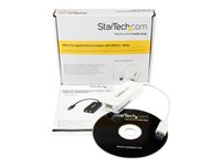StarTech.com USB 3.0 to Gigabit Ethernet Adapter NIC w/ USB Port (White) - USB 3.0 NIC - 10/100/1000 Mbps USB 3.0 LAN Adapter (USB31000SPTW) - Nätverksadapter - USB 3.0 - Gigabit Ethernet - vit USB31000SPTW