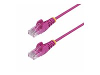 StarTech.com 50cm Pink Slim CAT6 Ethernet Cable, Snagless, 28AWG, LSZH - Patch-kabel - RJ-45 (hane) till RJ-45 (hane) - 50 cm - 3.6 mm - UTP - CAT 5/5e/6 - IEEE 802.3bt - halogenfri, hakfri - rosa N6PAT50CMPKS