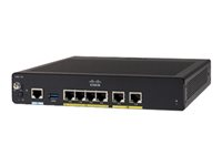 Cisco Integrated Services Router 927 - - router - - WWAN 4-ports-switch - 1GbE - WAN-portar: 2 C927-4PLTEGB