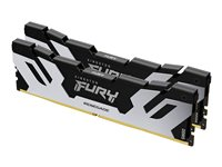 Kingston FURY Renegade - DDR5 - sats - 64 GB: 2 x 32 GB - DIMM 288-pin - 6400 MT/s / PC5-51200 - CL32 - 1.1 V - ej buffrad - on-die ECC - svart, silver KF564C32RSK2-64