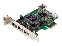 StarTech.com 4 Port PCI Express Low Profile High Speed USB Card - PCIe USB 2.0 Card - PCI-E USB 2.0 Card (PEXUSB4DP) - USB-adapter - PCIe låg profil - USB, USB 2.0 - 4 portar - för P/N: ST4200MINI2 PEXUSB4DP