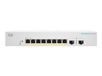 Cisco Business 220 Series CBS220-8FP-E-2G - Switch - smart - 8 x 10/100/1000 (PoE+) + 2 x gigabit SFP (upplänk) - rackmonterbar - PoE+ (130 W) CBS220-8FP-E-2G-EU