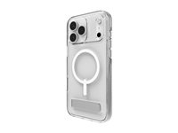 Zagg Crystal Palace Snap - Baksidesskydd för mobiltelefon - fällbart ställ - MagSafe-kompatibilitet - CrystalClear - för Apple iPhone 17 Pro Max 702318863