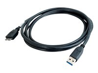 C2G - USB-kabel - USB typ A (hane) till Micro-USB typ B (hane) - USB 3.0 - 2 m - svart 81684
