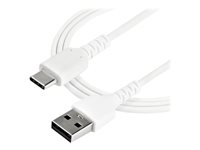 StarTech 2 m USB 2.0 till USB-C-kabel -&nbsp;vit - USB-kabel - USB (hane) rak till USB-C (hane) rak - Thunderbolt 3 / USB 2.0 - 2 m - vit RUSB2AC2MW