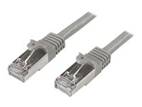 Startech 5m CAT6 Ethernet Cable, 10 Gigabit Shielded Snagless RJ45 100W PoE Patch Cord, CAT 6 10GbE SFTP Network Cable w/Strain Relief, Grey, Wiring is UL Certified/TIA - Category 6 - 26AWG (N6SPAT5MGR) - Patch-kabel - RJ-45 (hane) till RJ-45 (hane) - 5 m - SFTP - CAT 6 - formpressad, hakfri - grå N6SPAT5MGR