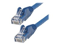 StarTech.com 10m LSZH CAT6 Ethernet Cable, 10 Gigabit Snagless RJ45 100W PoE Network Patch Cord with Strain Relief, CAT 6 10GbE UTP, Blue, Individually Tested/ETL, Low Smoke Zero Halogen - Category 6 - 24AWG - Patch-kabel - RJ-45 (hane) till RJ-45 (hane) - 10 m - 6 mm - UTP - CAT 6 - hakfri - blå N6LPATCH10MBL