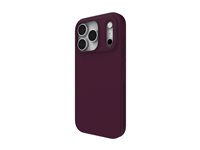 ZAGG Manhattan Snap - Baksidesskydd för mobiltelefon - MagSafe-kompatibilitet - silikon - svart körsbär - för Apple iPhone 17 Pro 702319062