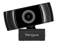 Targus Webcam Plus - Webbkamera - färg - 2 MP - 1920 x 1080 - 1080p - ljud - USB 2.0 - MJPEG, H.264, H.265 AVC042GL