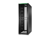 APC NetShelter SX Advanced - Rack skåp - 750 x 1295 mm, without shock package - golvstående - svart - 48U - 19" AR9557B2