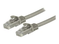 StarTech.com 1,5 m CAT6-patchkabel - 100% kopparledning - Hakfria kontakter - Grå - Patch-kabel - RJ-45 (hane) till RJ-45 (hane) - 1.5 m - UTP - CAT 6 - hakfri - grå N6PATC150CMGR
