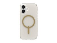 ZAGG Milan Snap - Baksidesskydd för mobiltelefon - MagSafe-kompatibilitet - grafen - glitterguld - för Apple iPhone 17 702318988