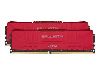 Ballistix - DDR4 - sats - 16 GB: 2 x 8 GB - DIMM 288-pin - 2666 MHz / PC4-21300 - CL16 - 1.2 V - ej buffrad - icke ECC - röd BL2K8G26C16U4R