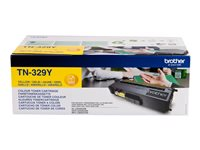 Brother TN329Y - 2-pack - gul - original - tonerkassett - för Brother DCP-L8450CDW, HL-L8350CDW, HL-L8350CDWT, MFC-L8850CDW TN329YTWIN