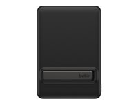 Belkin BoostCharge - Power bank - slank, med Qi2 - 10000 mAh - 30 watt - Fast Charge - 2 utdatakontakter (USB-C) - på kabel: USB-C - svart BPD016HQBK